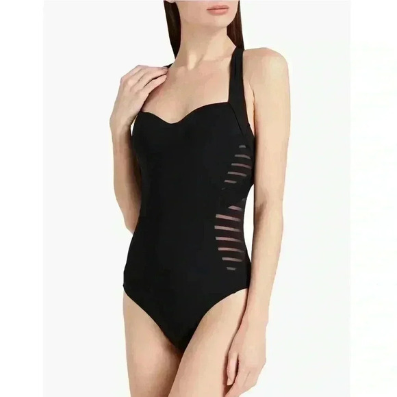 New $149.00 JETS Jessica Allen Swimsuit One Piece Sz 10 - Picture 1 of 8